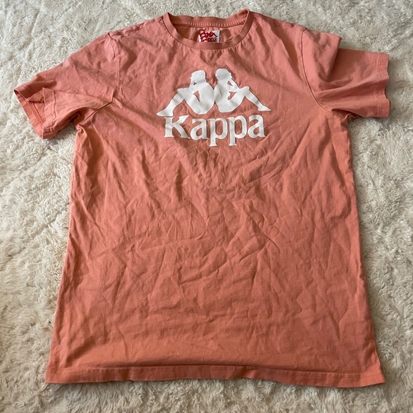Kappa Shirt Mens Medium PINK CORAL - Picture 1 of 4
